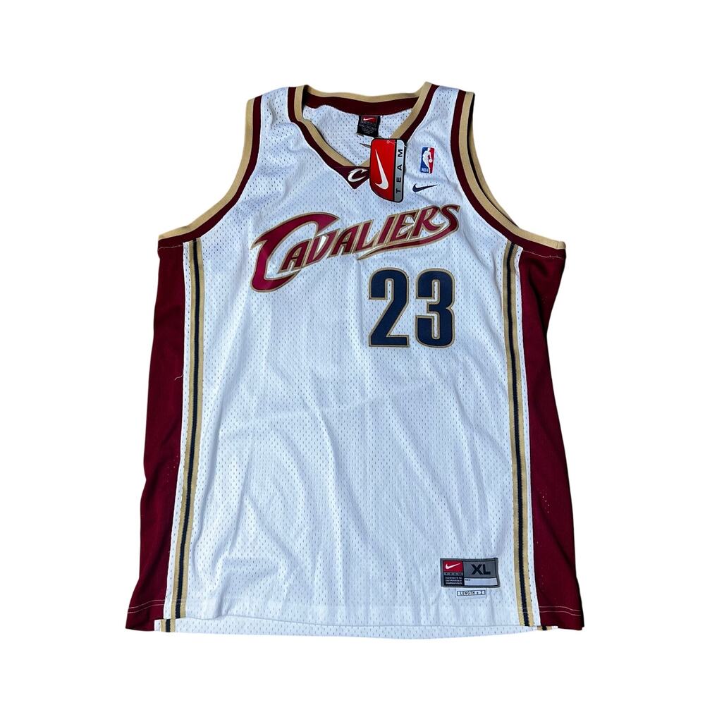 Vintage Lebron James 2003 Cleveland Cavaliers New With Tags Swingman Jersey XL